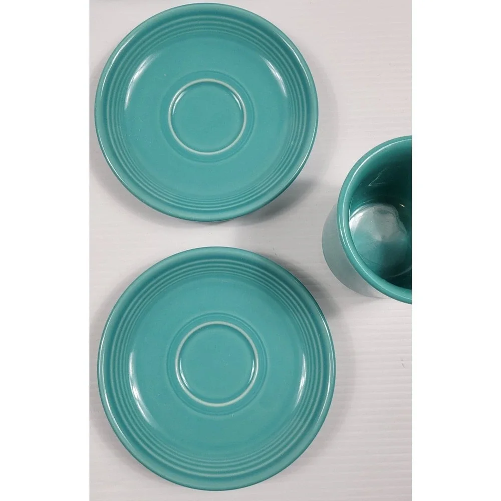 Fiestaware turquoise coffee